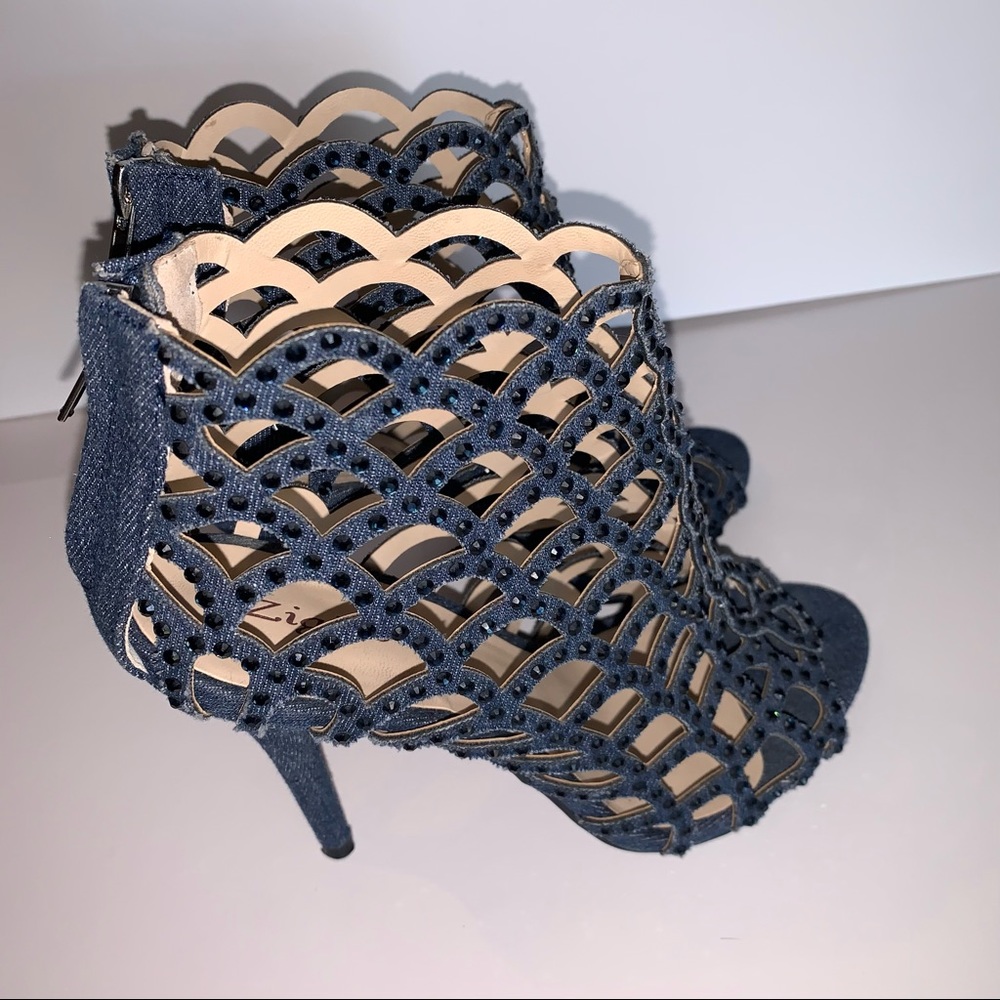 Zigisoho Open Toe Heeled Sandals Size 7 - image 4